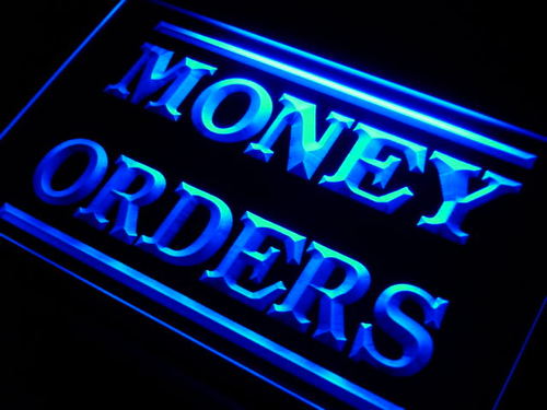 Money Orders Services Neon Light Sign